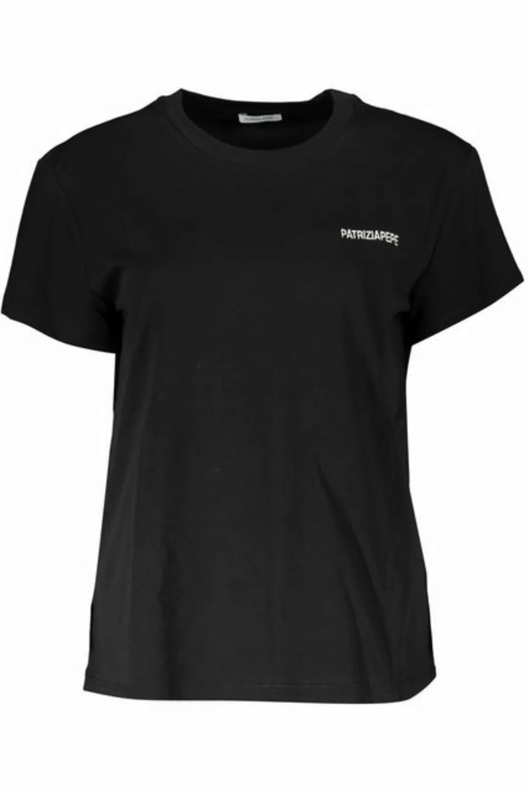 Patrizia Pepe T-Shirt Damen Kurzarm T-Shirt Schwarz – Bio-Baumwolle mit günstig online kaufen