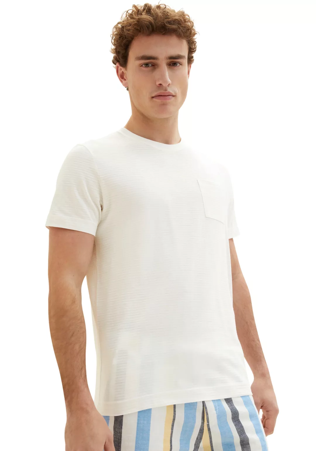 TOM TAILOR T-Shirt Meliert Optik günstig online kaufen