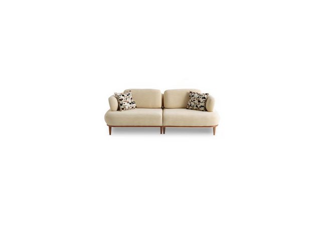 Xlmoebel 3-Sitzer Luxuriöses Wohnzimmersofa in Beige - Edle Wohnzimmercouch günstig online kaufen