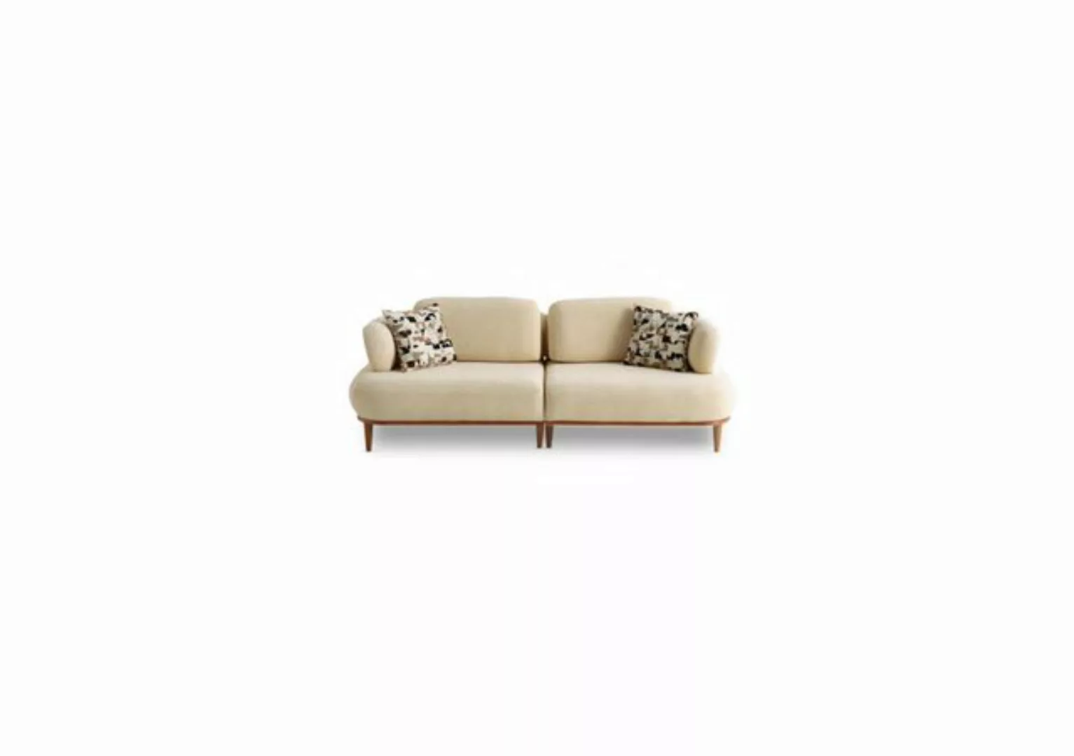 Xlmoebel 3-Sitzer Luxuriöses Wohnzimmersofa in Beige - Edle Wohnzimmercouch günstig online kaufen