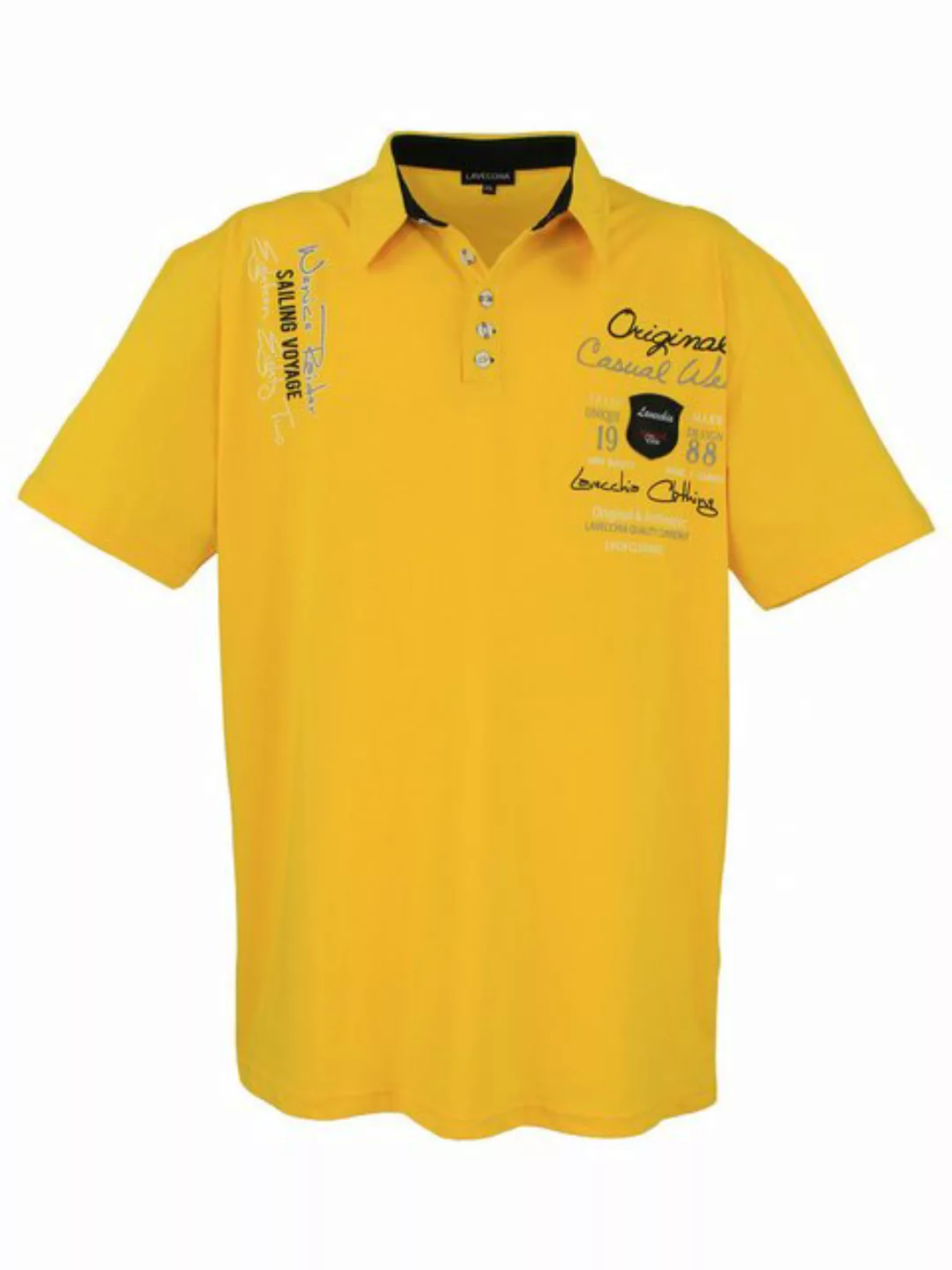 Lavecchia Poloshirt Lavecchia Herren Poloshirt LV-610 (Gelb, 4XL) Herren Po günstig online kaufen