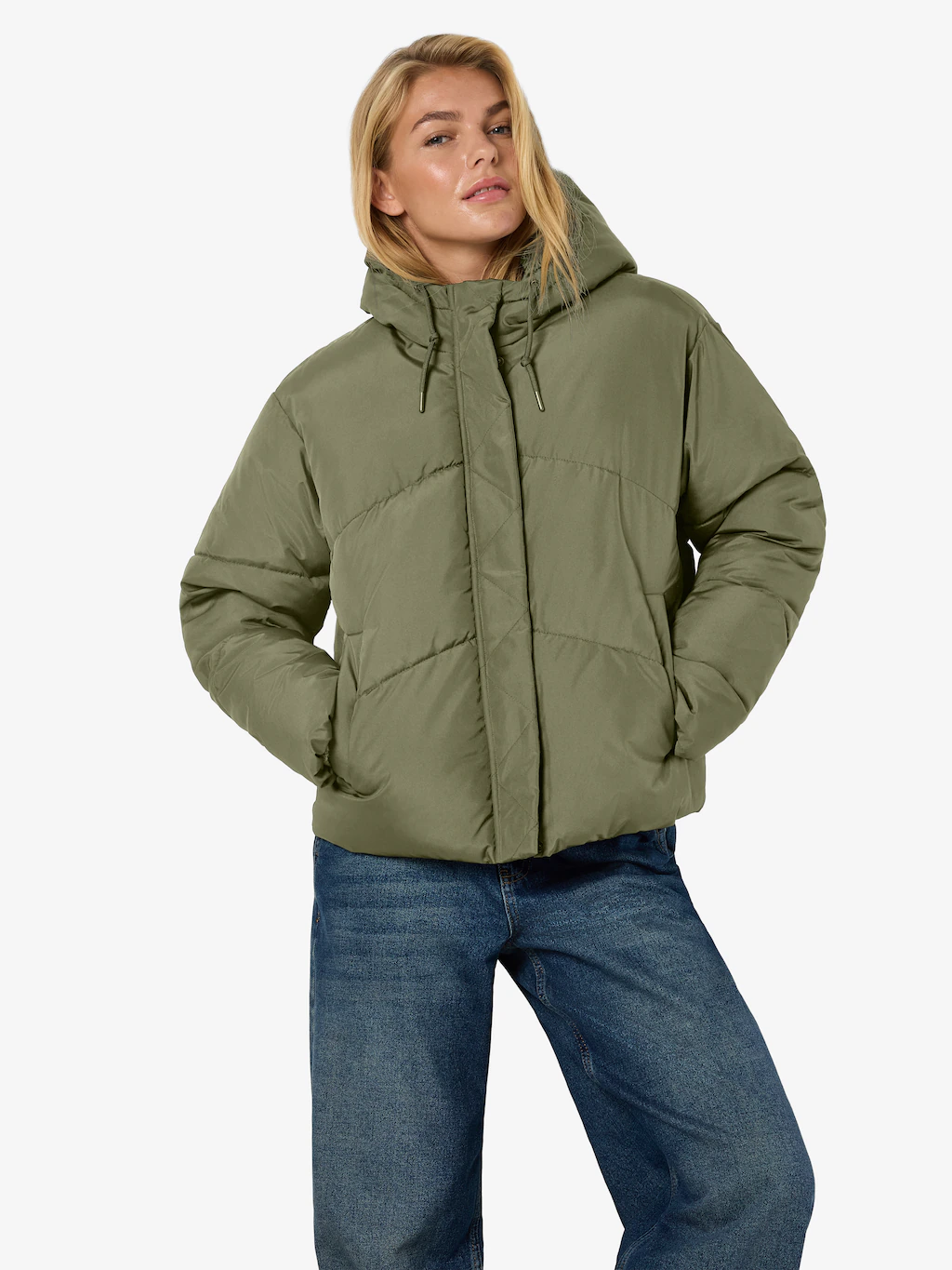 Noisy may Steppjacke "NMTENNA L/S SHORT JACKET NOOS", mit Kapuze günstig online kaufen