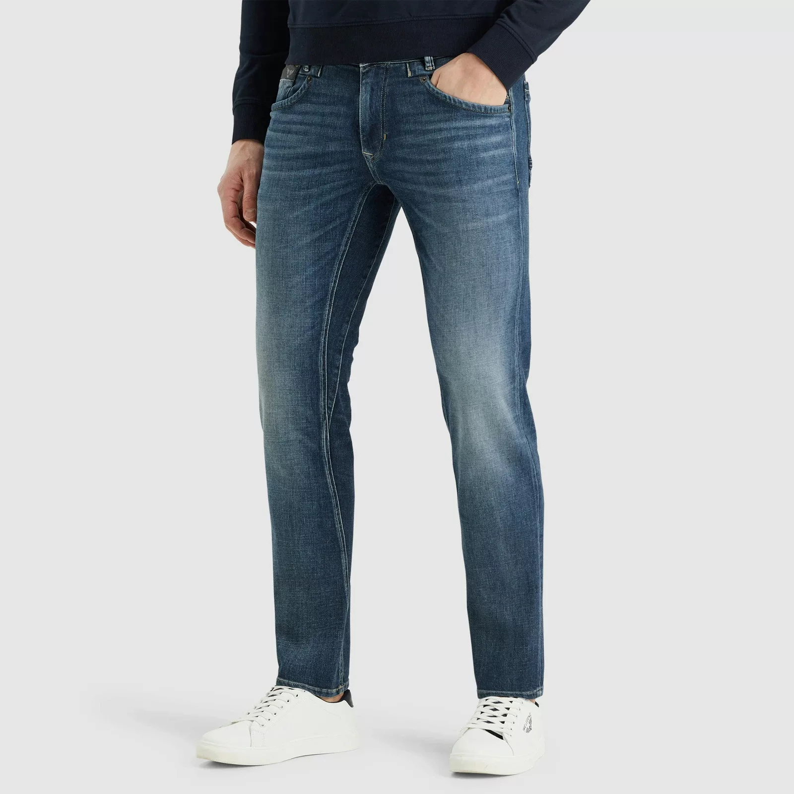 PME Legend Herren Jeans COMMANDER 3.0 - Relaxed Fit - Blau - Deep Mid Blue günstig online kaufen