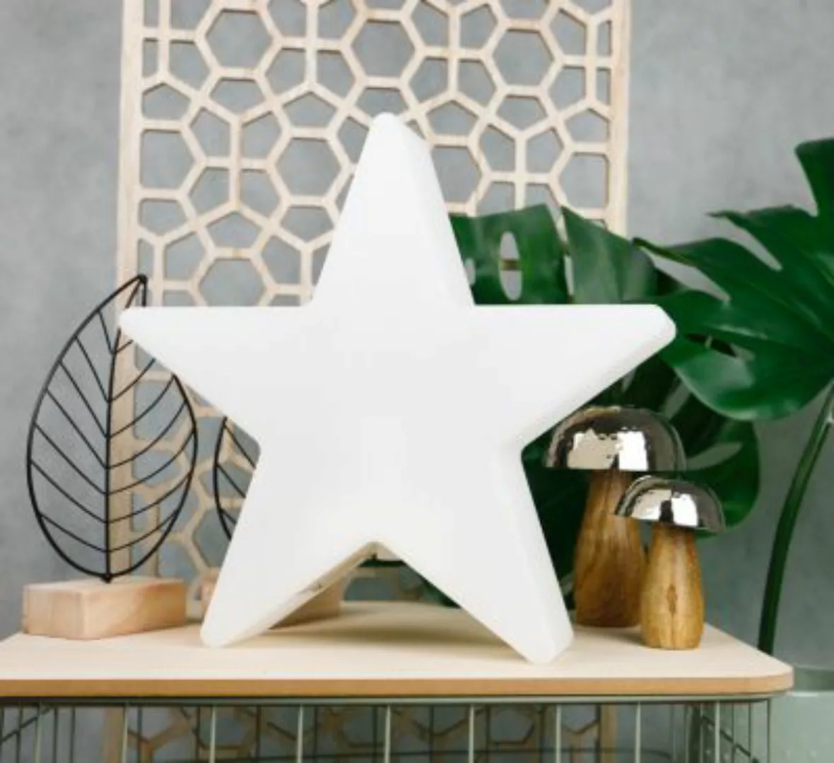 8 seasons design Shining Star (LED) Gartenleuchte weiß günstig online kaufen