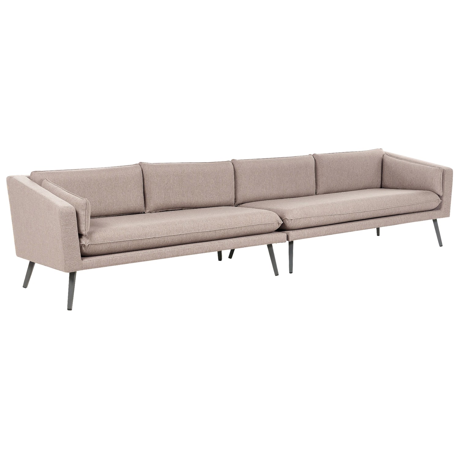 Beliani Gartensofa Beige Grau 76x320x70 günstig online kaufen