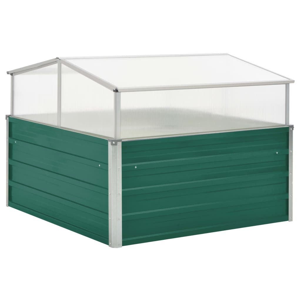 vidaXL Blumentopf Gewächshaus Grün 100x100x77 cm günstig online kaufen