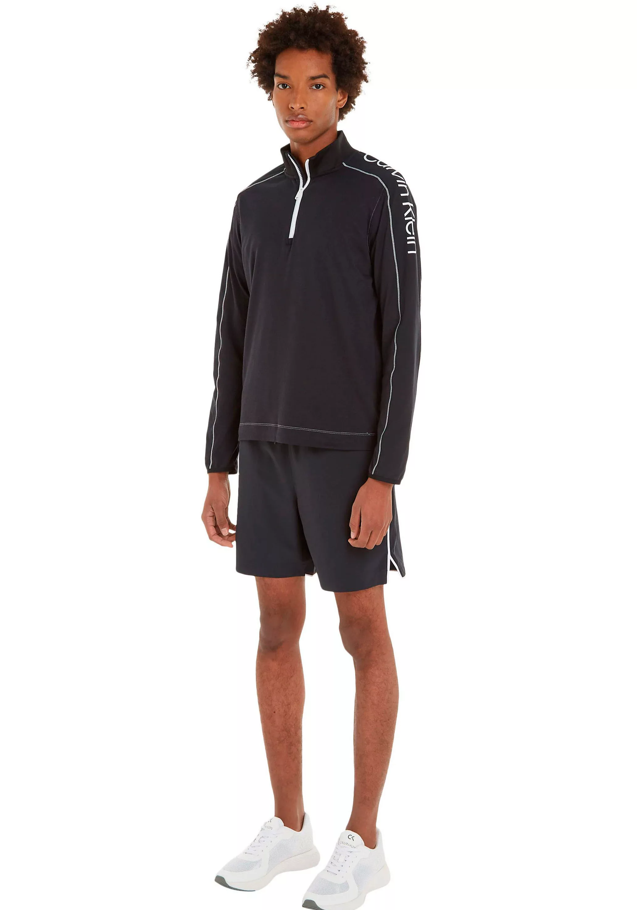 Calvin Klein Sport Langarmshirt "PW - 1/4 ZIP LS TOP" günstig online kaufen