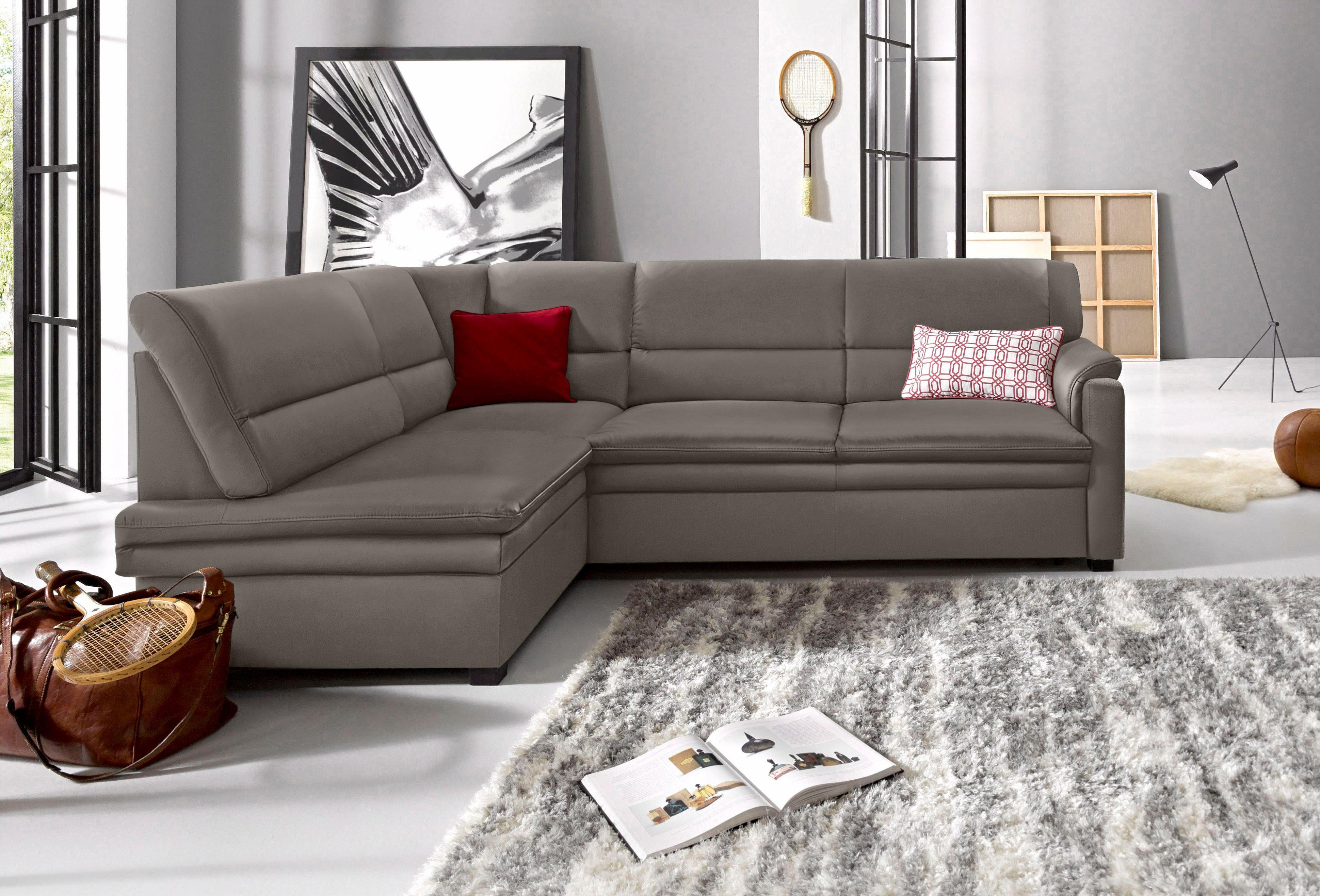 sit&more Ecksofa Pisa L-Form, mit Federkern, günstig online kaufen