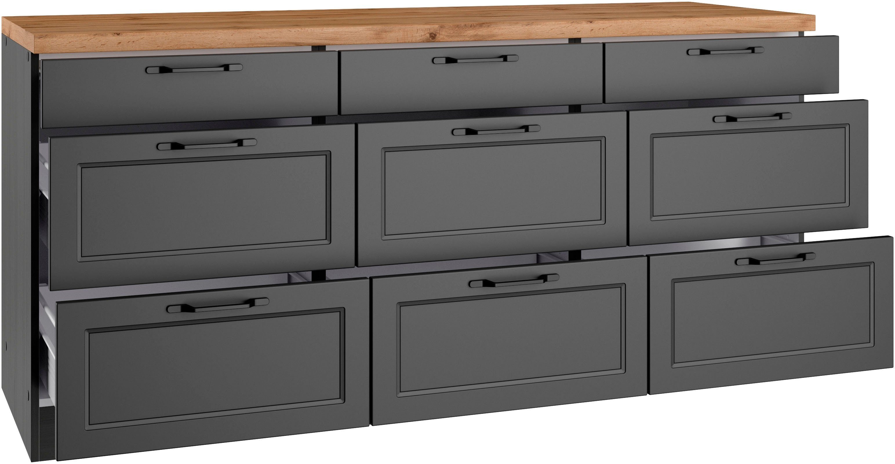 KOCHSTATION Unterschrank "KS-Lana", Breite 180 cm günstig online kaufen