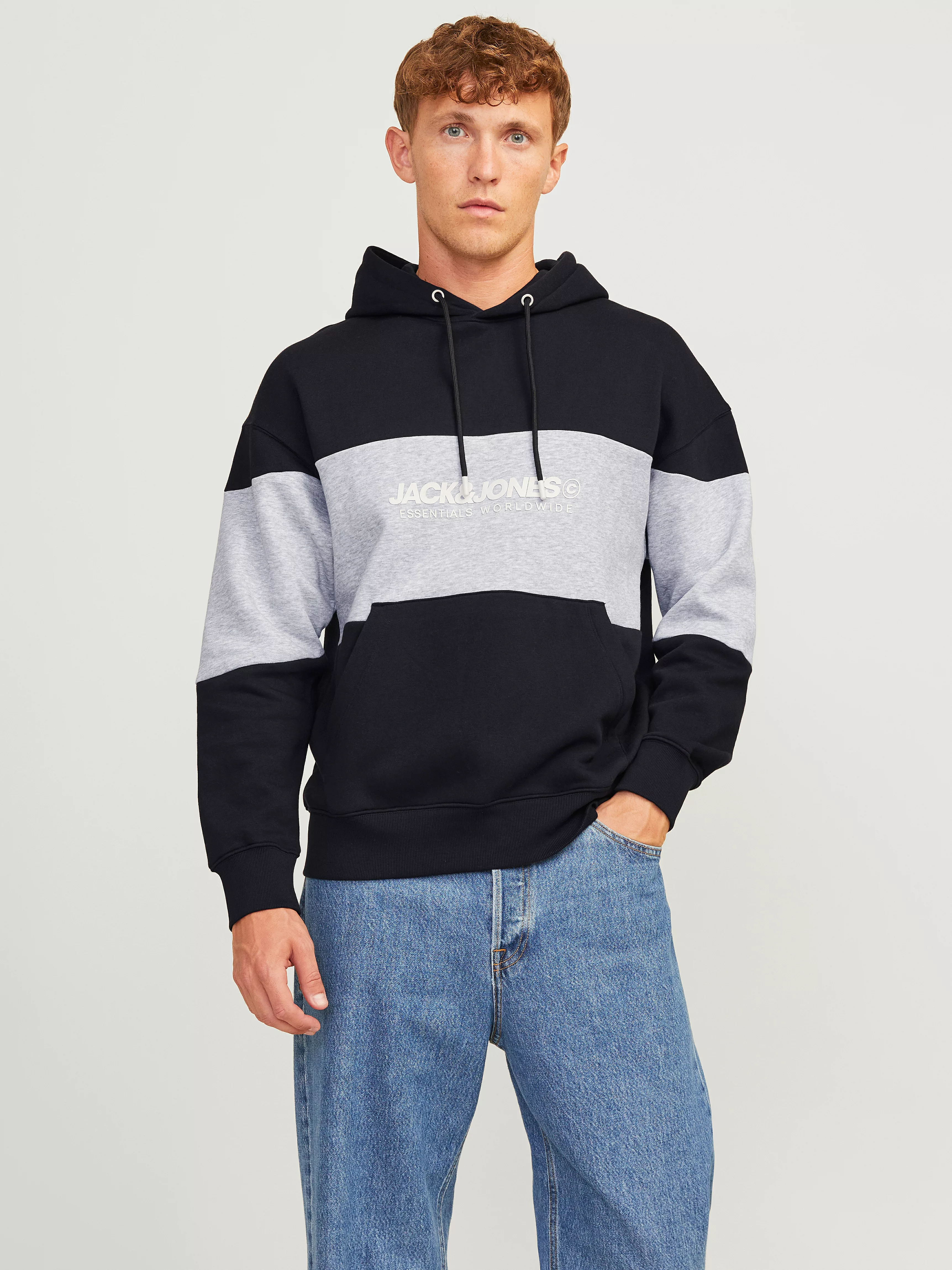 Jack & Jones Hoodie JJELEGACY BLOCKING SWEAT HOOD NOOS günstig online kaufen