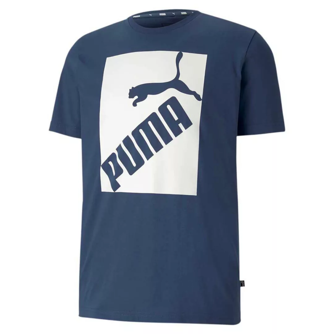 Puma Big Logo Kurzarm T-shirt L Dark Denim günstig online kaufen