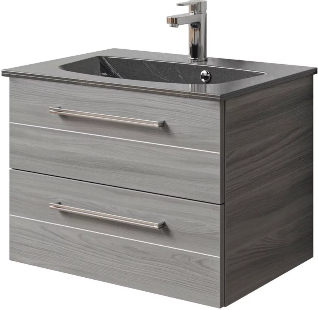 Saphir Waschtisch "Serie 6025 Mineralmarmor-Waschtisch mit Unterschrank, 67 günstig online kaufen