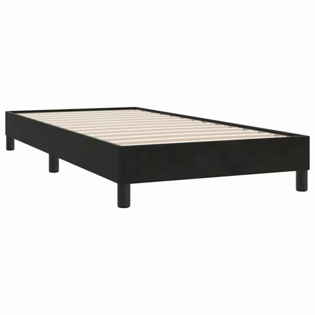 vidaXL Bett Boxspringbett ohne Matratze Schwarz 90x210 cm Samt günstig online kaufen