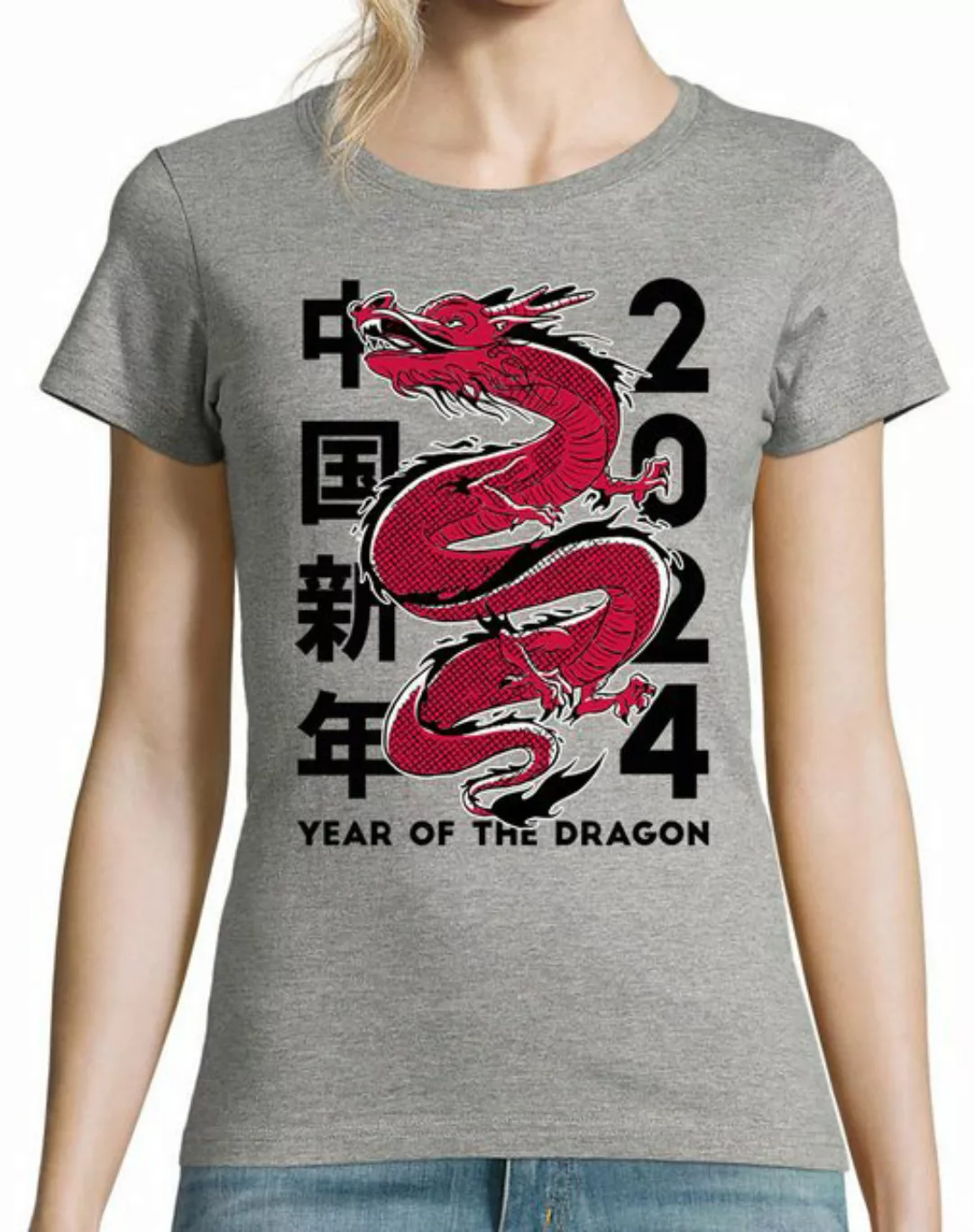 Youth Designz Print-Shirt Dragon 2024 Damen T-Shirt mit lustigen Logo für D günstig online kaufen