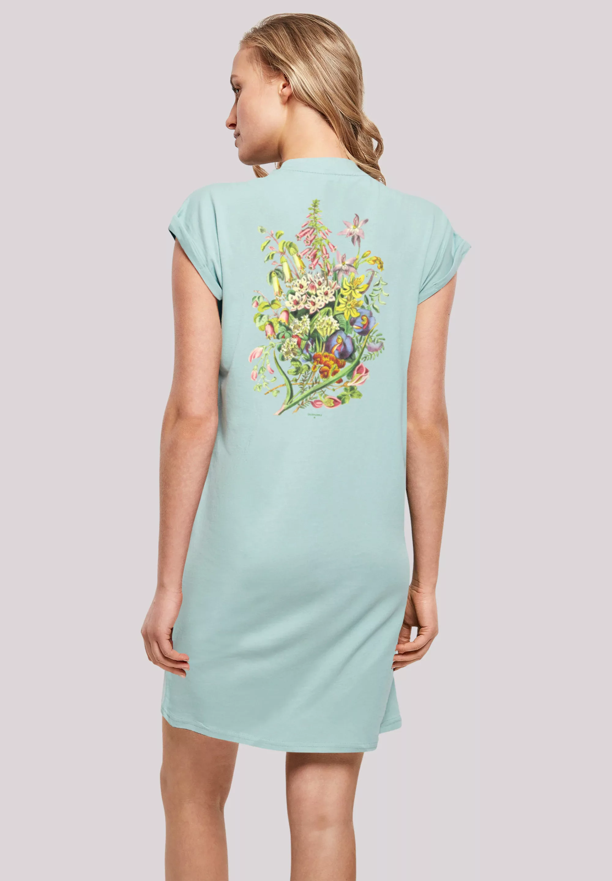 F4NT4STIC Shirtkleid "Blumen Muster grün" günstig online kaufen