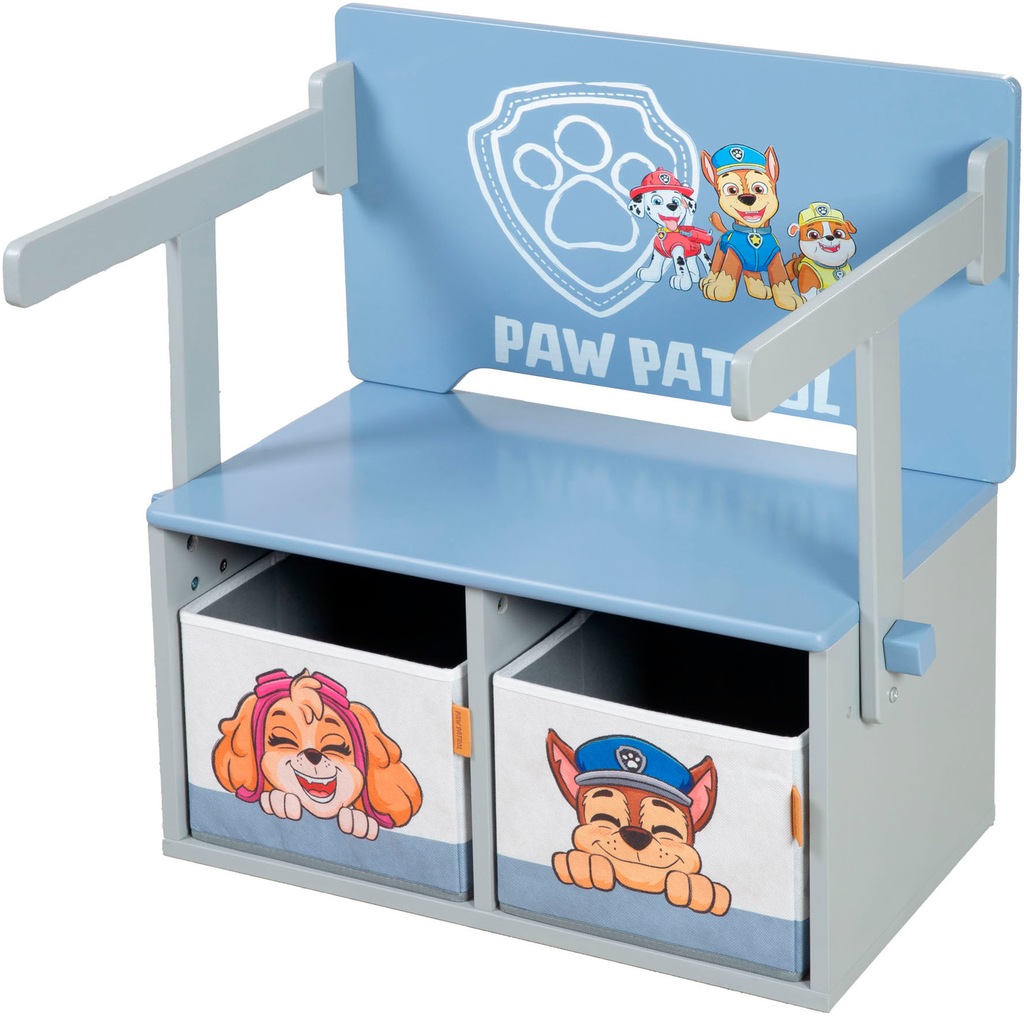 roba® Sitzbank »Paw Patrol«, mit 2 Aufbewahrungsboxen günstig online kaufen