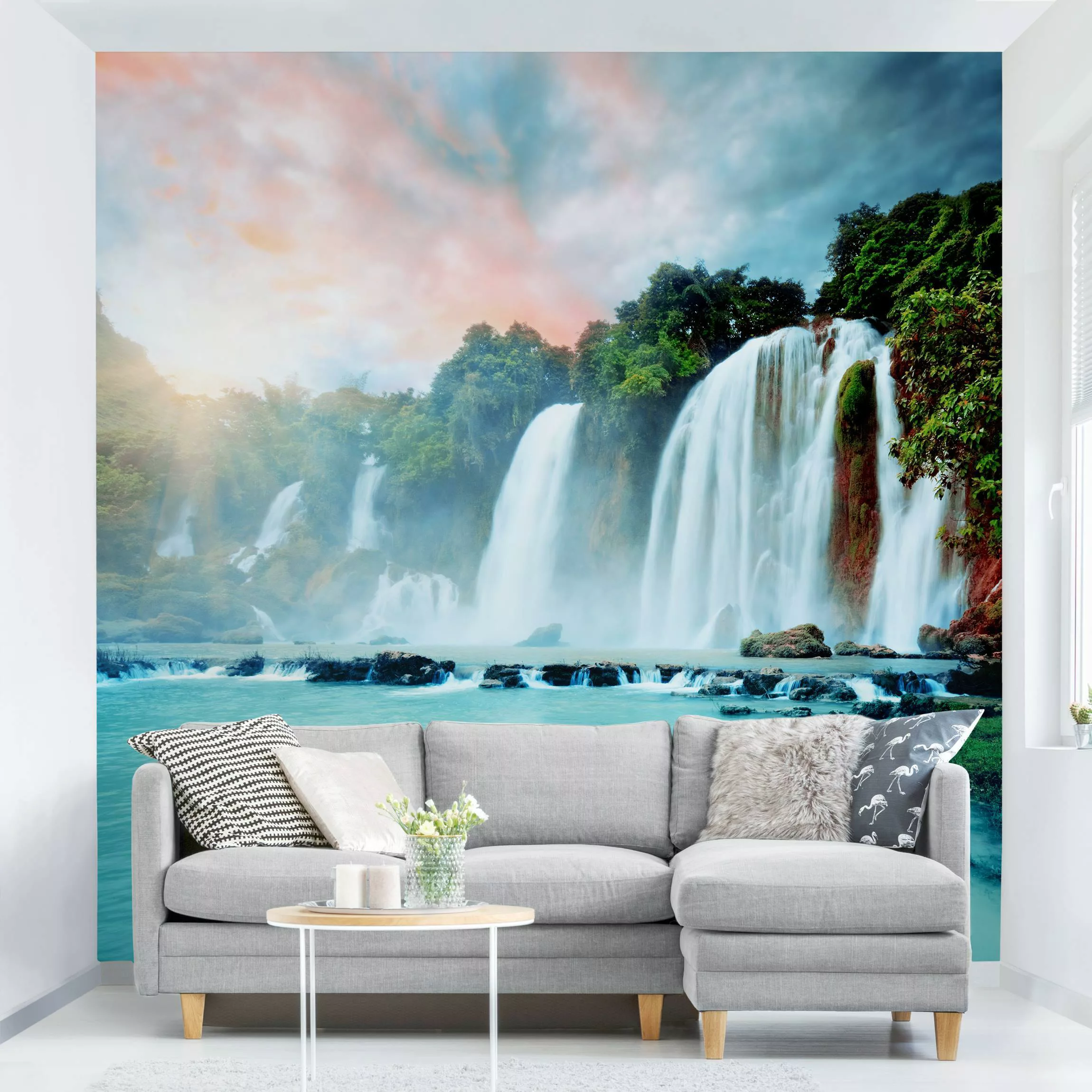 Fototapete Wasserfallpanorama günstig online kaufen