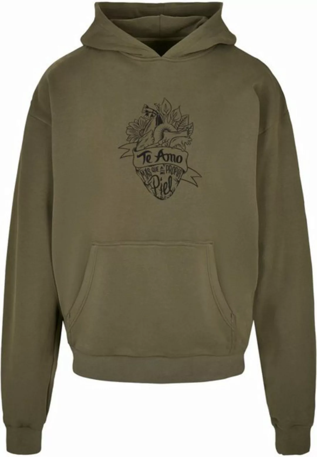 Merchcode Kapuzensweatshirt Merchcode Herren Frida Kahlo - Te amo outline U günstig online kaufen