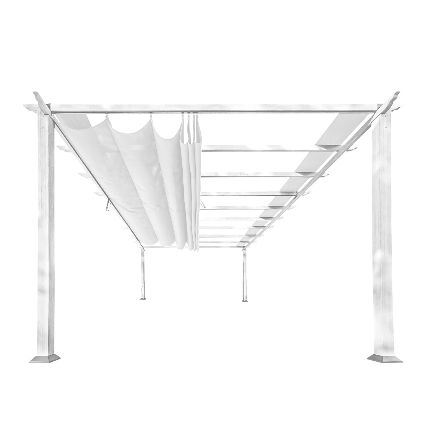 Pavillon Pergola Gazebo Florenz Weiß günstig online kaufen