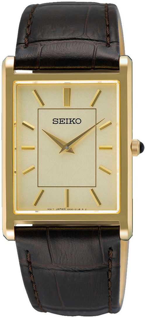 Seiko Quarzuhr SWR106P1, Armbanduhr, Herrenuhr, Lederarmband, günstig online kaufen