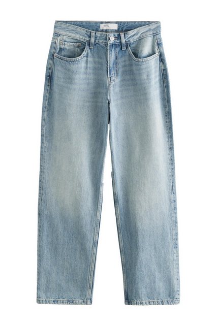 Next Weite Jeans Sanduhr-Jeans mit weitem Bein, Kurzgröße (1-tlg) günstig online kaufen