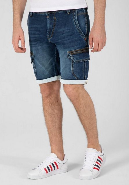 TIMEZONE Cargoshorts Cargo Jeans Shorts Kurze Bermuda Hose 5512 in Blau günstig online kaufen