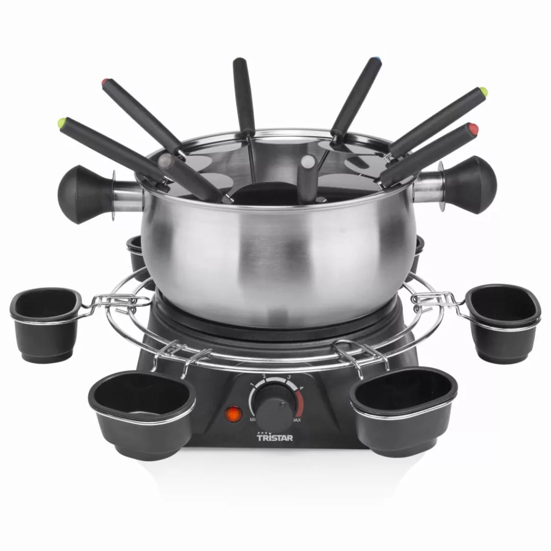 Tristar Familien-fondue-set 1400 W 1,3 L Edelstahl Silbern günstig online kaufen