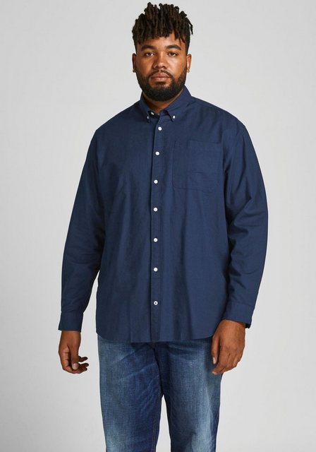 Jack & Jones Herren Freizeit Hemd JJEOXFORD Comfort Fit Plussize günstig online kaufen