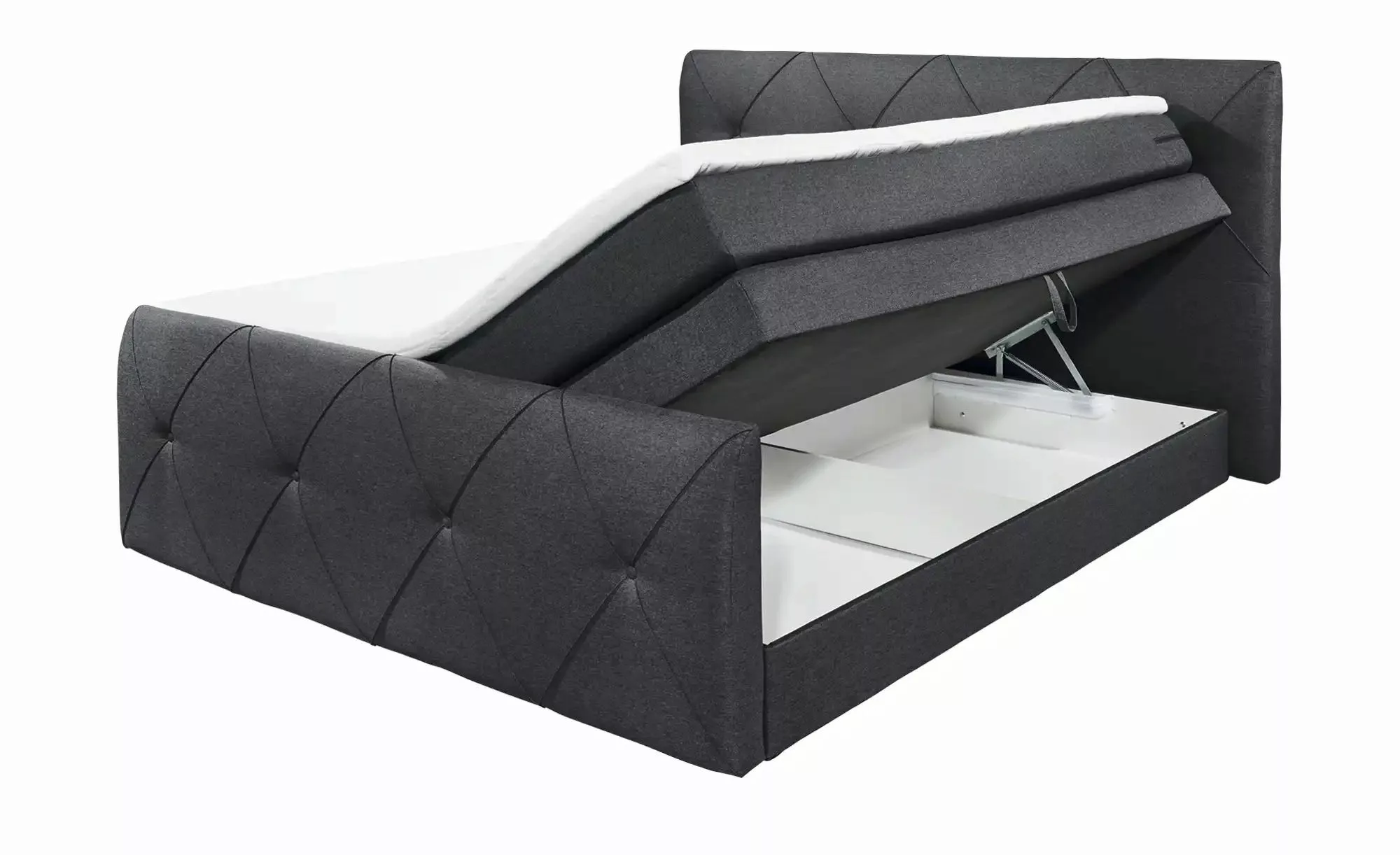 ED EXCITING DESIGN Boxspringliege (180 x 200 cm, Calgary 1 schwarz 180 cm), günstig online kaufen