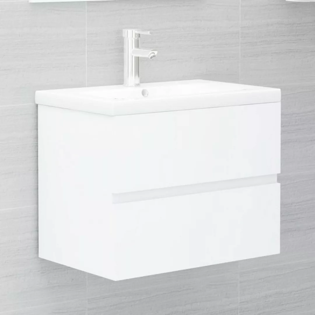 Waschbeckenunterschrank Weiß 60x38,5x45 Cm Spanplatte günstig online kaufen