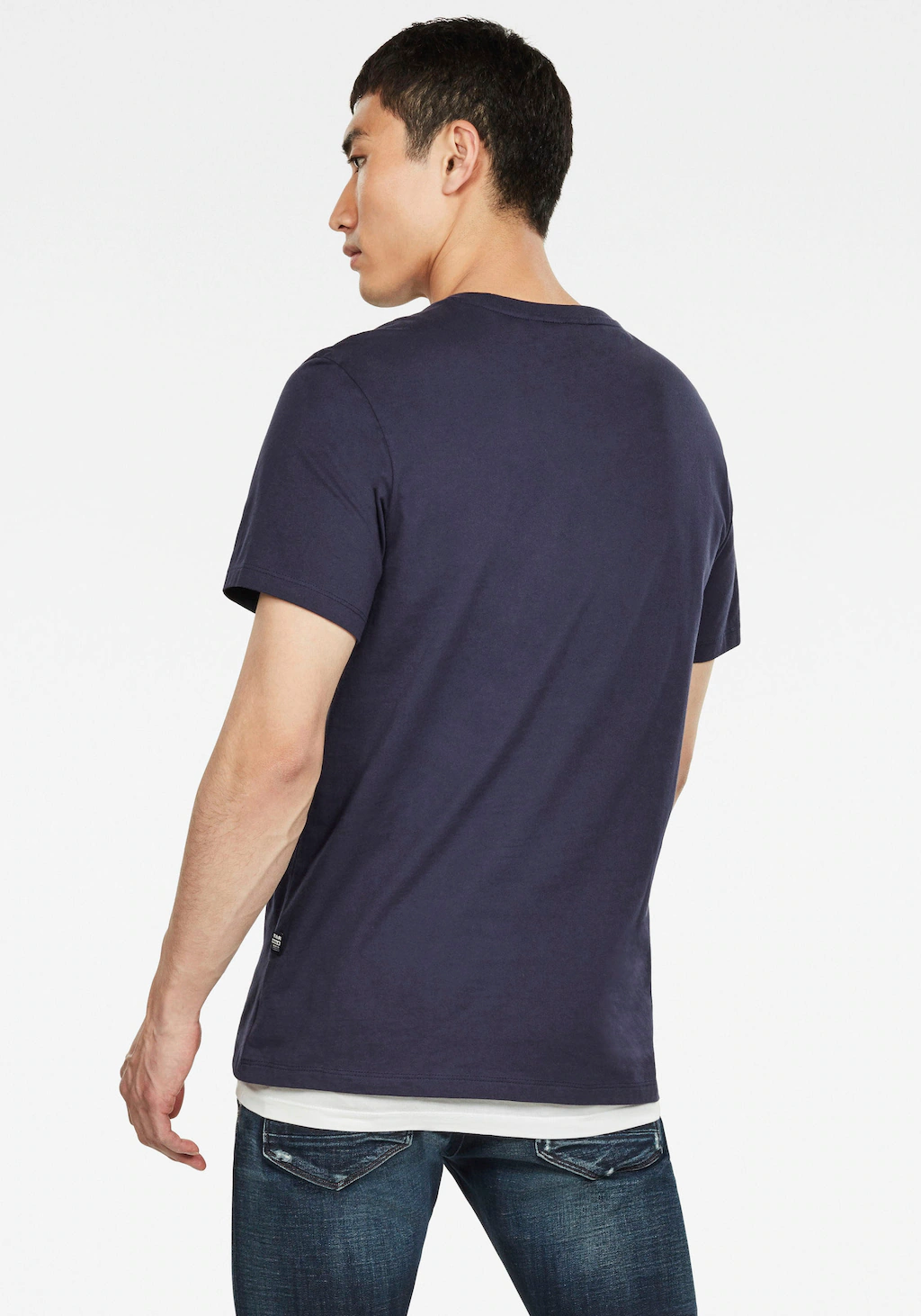 G-star Base-s Ribbed Kurzarm T-shirt 2XL Sartho Blue günstig online kaufen