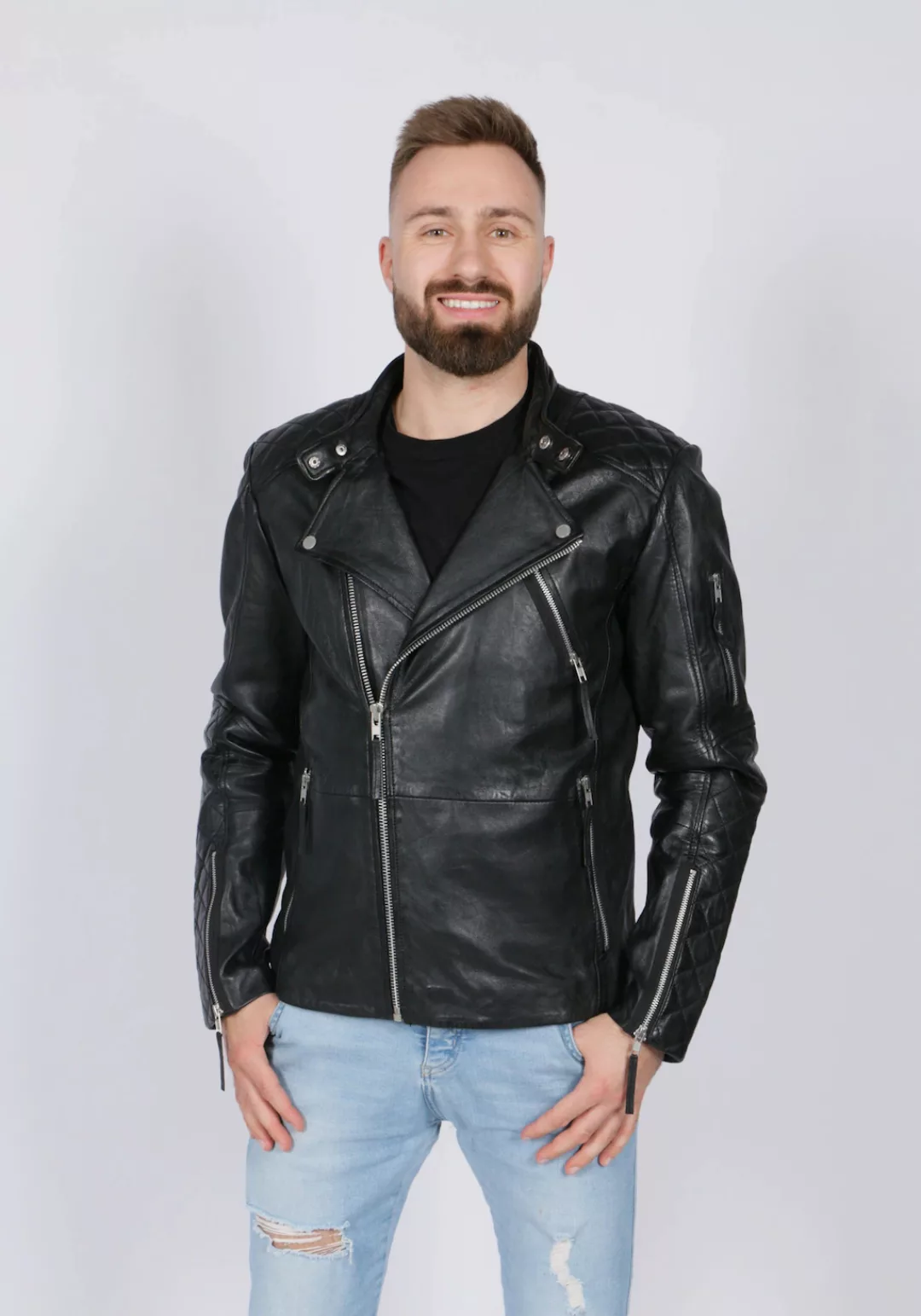 Freaky Nation Lederjacke "Cruiser" günstig online kaufen