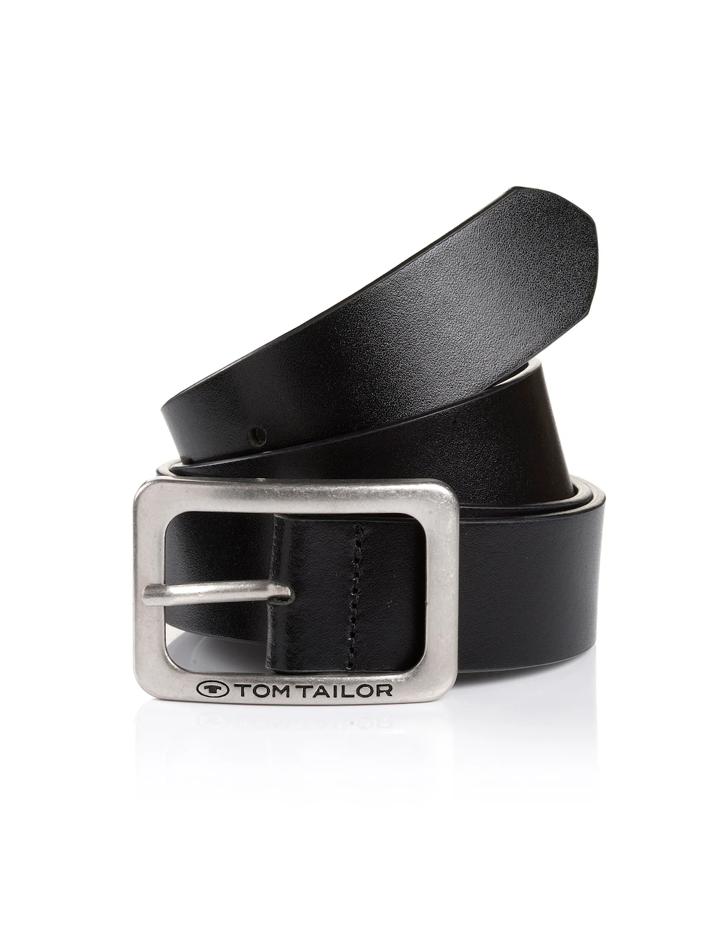 TOM TAILOR Ledergürtel "TTEVE", 4 cm breiter Damen Ledergürtel, kalssiches günstig online kaufen