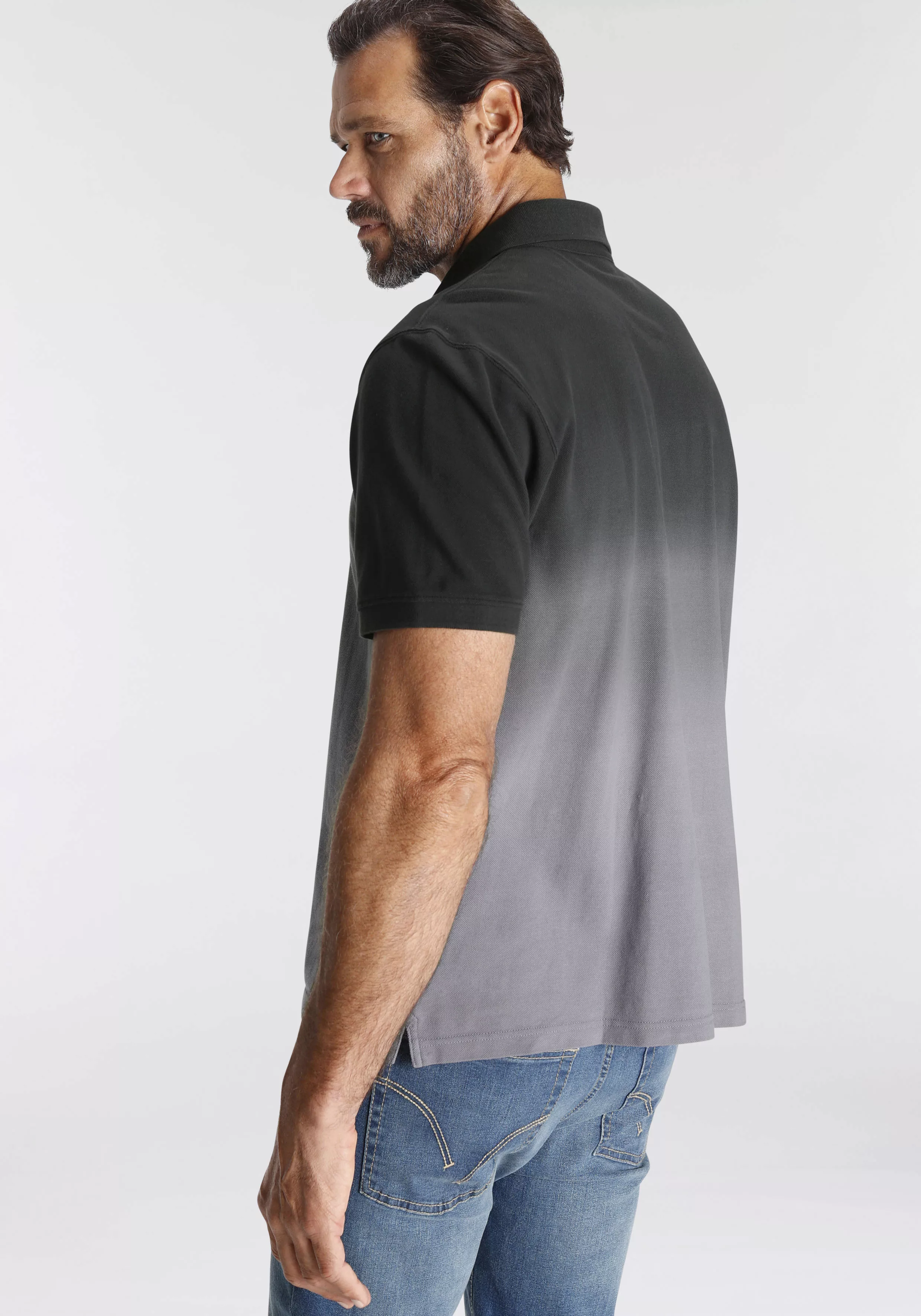 Mans World Poloshirt, Kurzarm, mit Polokragen, aus Piqué-Stoff, mit stilvol günstig online kaufen