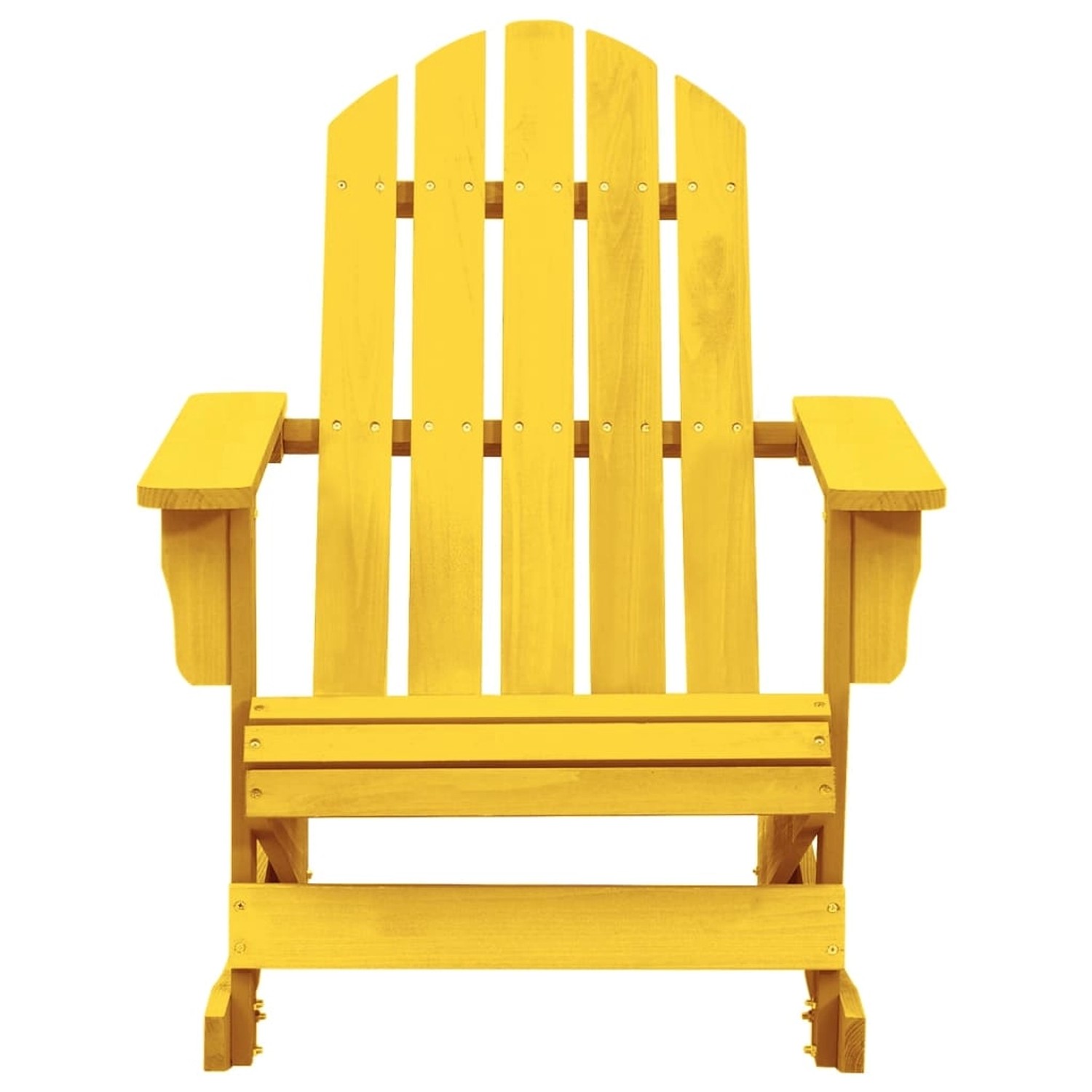 vidaXL Adirondack-Schaukelstuhl Massivholz Tanne Gelb günstig online kaufen
