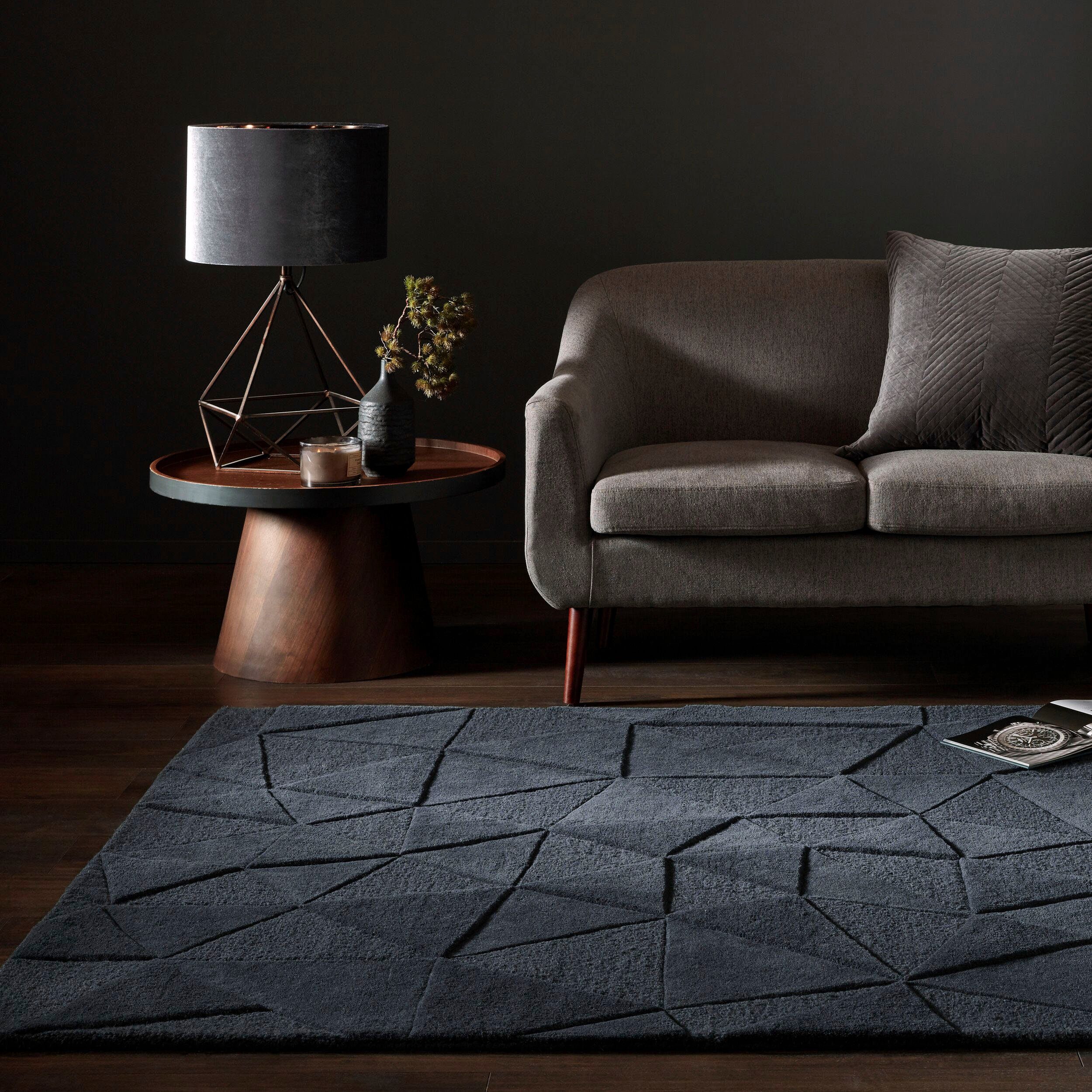 FLAIR RUGS Wollteppich Shard, rechteckig, Höhe: günstig online kaufen