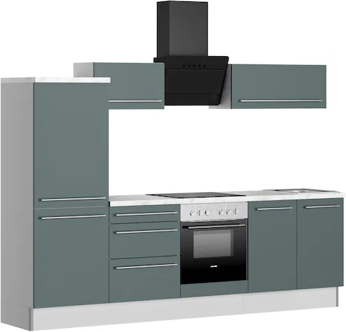 KOCHSTATION Küche »KS-Bern2«, Breite 270 cm, wahlweise mit E-Geräten, Seite günstig online kaufen