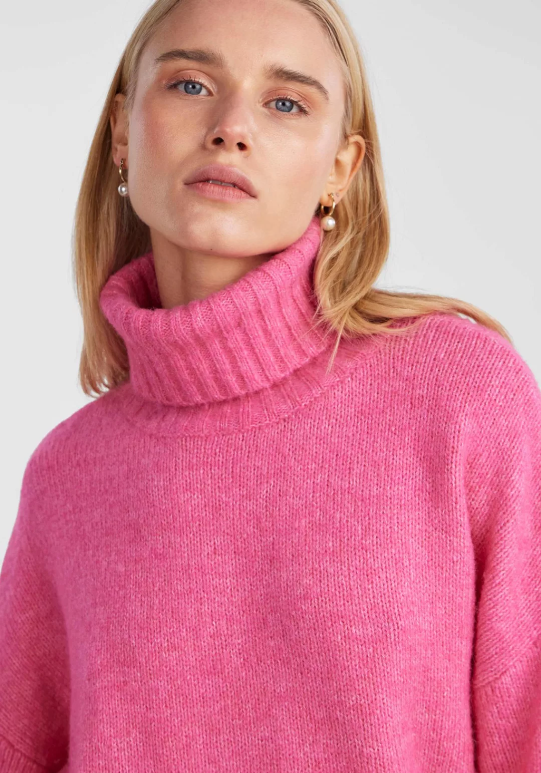 pieces Rollkragenpullover "PCNANCY LS LOOSE ROLL NECK KNIT NOOS BC" günstig online kaufen