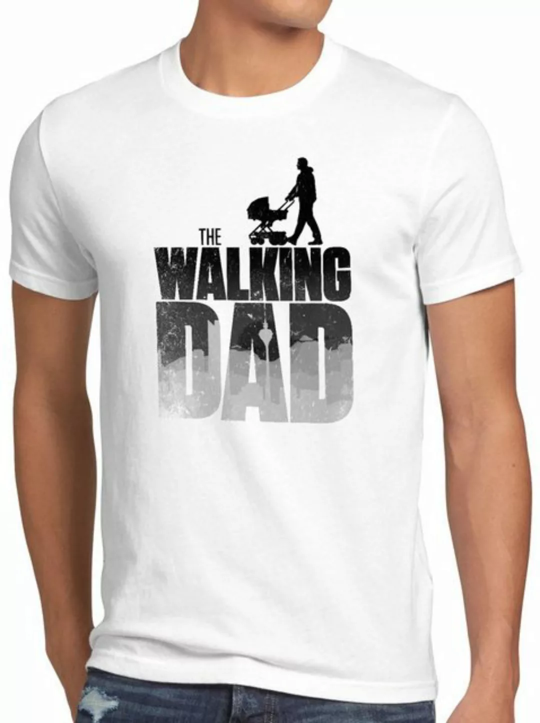 style3 Print-Shirt Herren T-Shirt The Walking Dad zombie günstig online kaufen