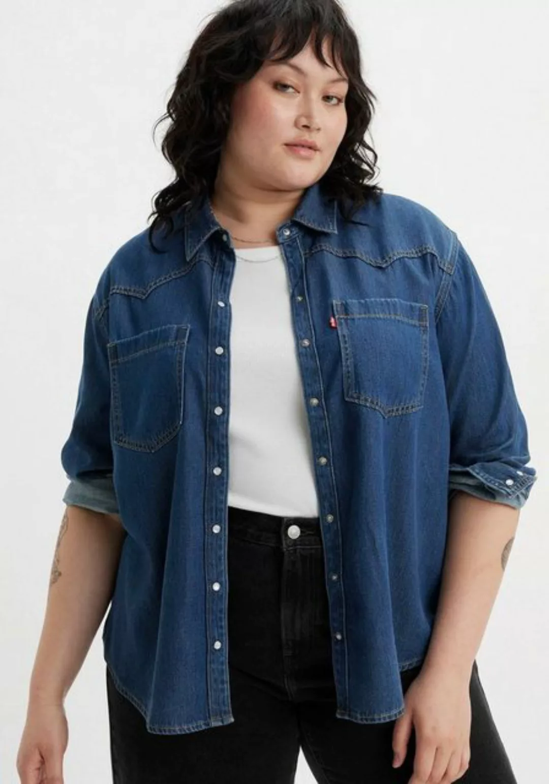 Levi's® Plus Jeansbluse Teodora Western günstig online kaufen