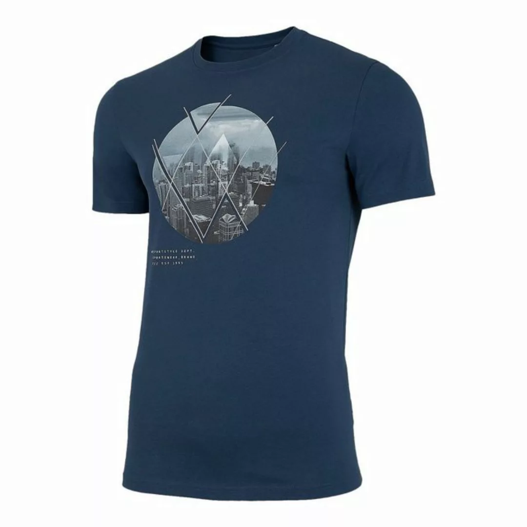 4F T-Shirt Urban Zone mit Rundhalsausschnitt und coolem Print günstig online kaufen
