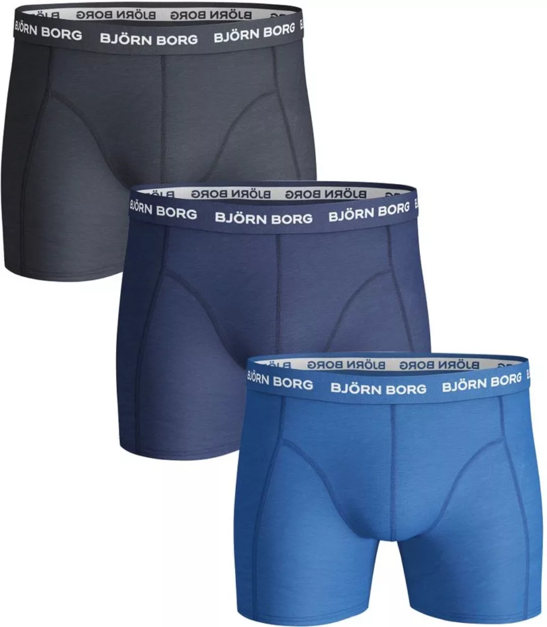 Björn Borg Shorts 3er-Pack Uni Blau - Größe XL günstig online kaufen