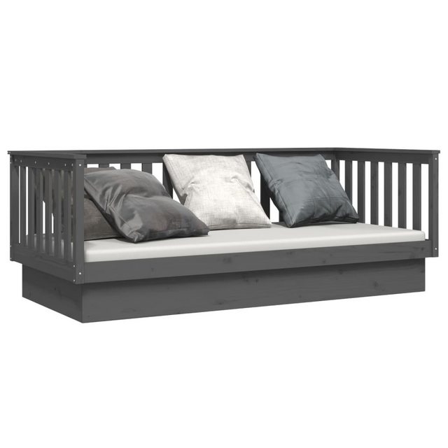 furnicato Bett Tagesbett Grau 80x200 cm Massivholz Kiefer (1-tlg) günstig online kaufen