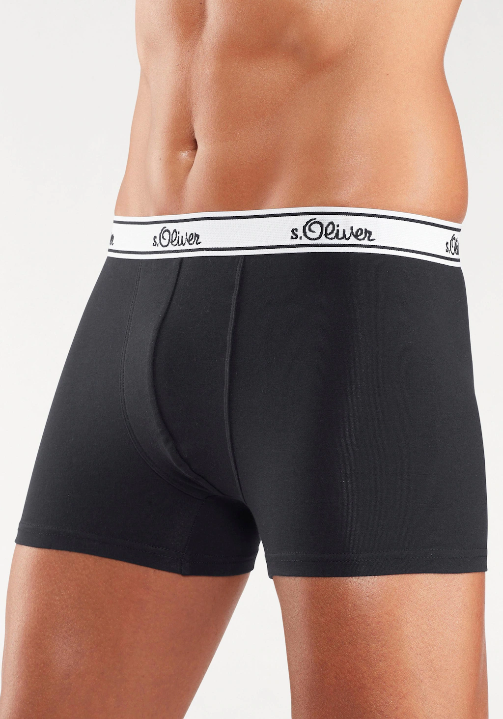 s.Oliver Boxer "Boxershorts für Herren", (Packung, 3 St.), mit weißem Webbu günstig online kaufen