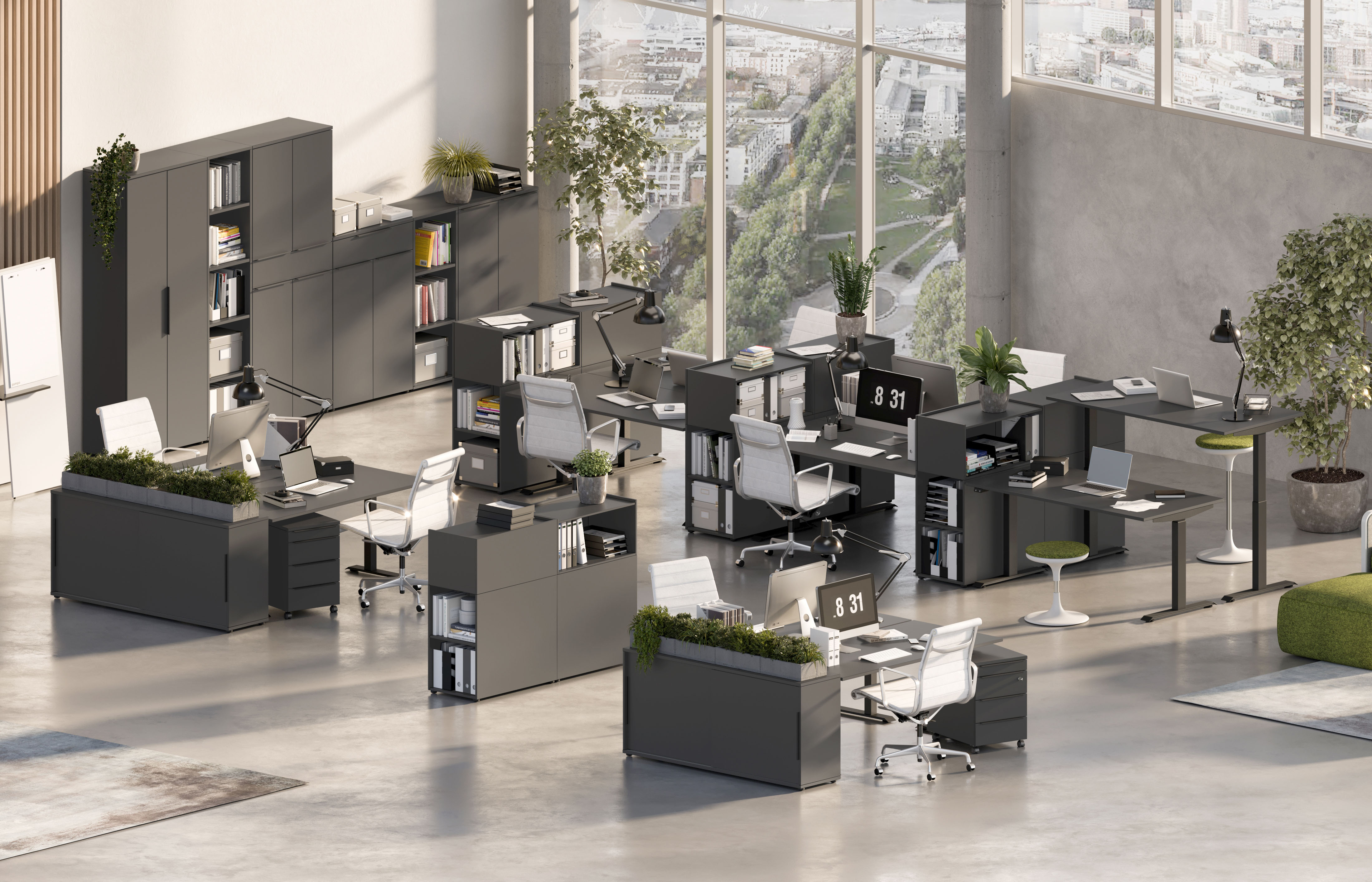 GERMANIA Büromöbel-Set "Mailand", (2 tlg.) günstig online kaufen