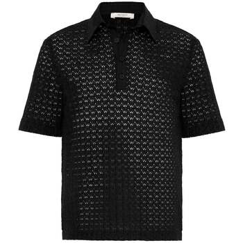 Antioch  T-Shirts & Poloshirts Maximino Open Textured Polo Collar T-Shirt günstig online kaufen