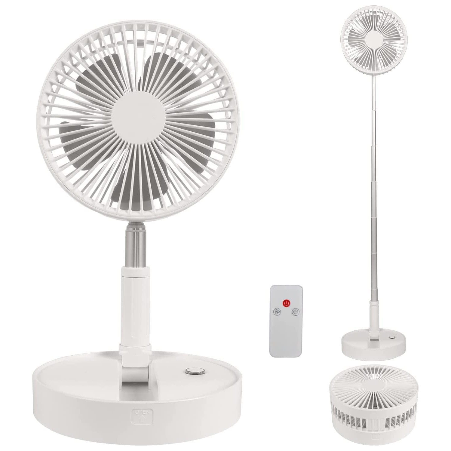 KAHOO Tischventilator höhenverstellbar USB, 4 Windstufen günstig online kaufen
