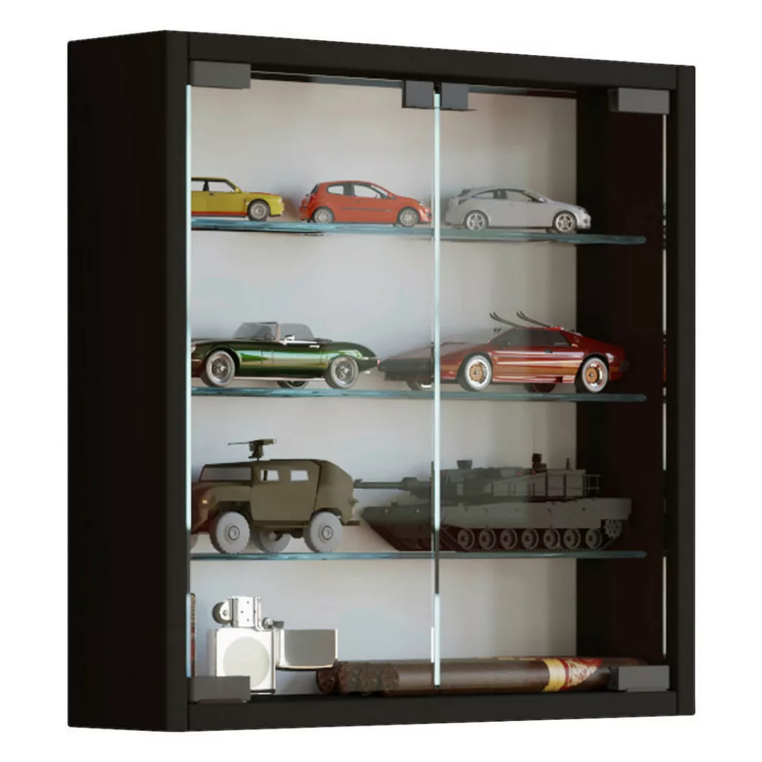 VCM Holz Glas Hängevitrine Wandvitrine Sammel Deko Sammler Vitrine Mandosa günstig online kaufen