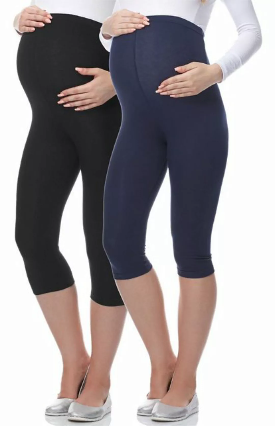 Be Mammy Umstandsleggings Damen 3/4 Capri Umstandhose Schwangerschafts Hose günstig online kaufen