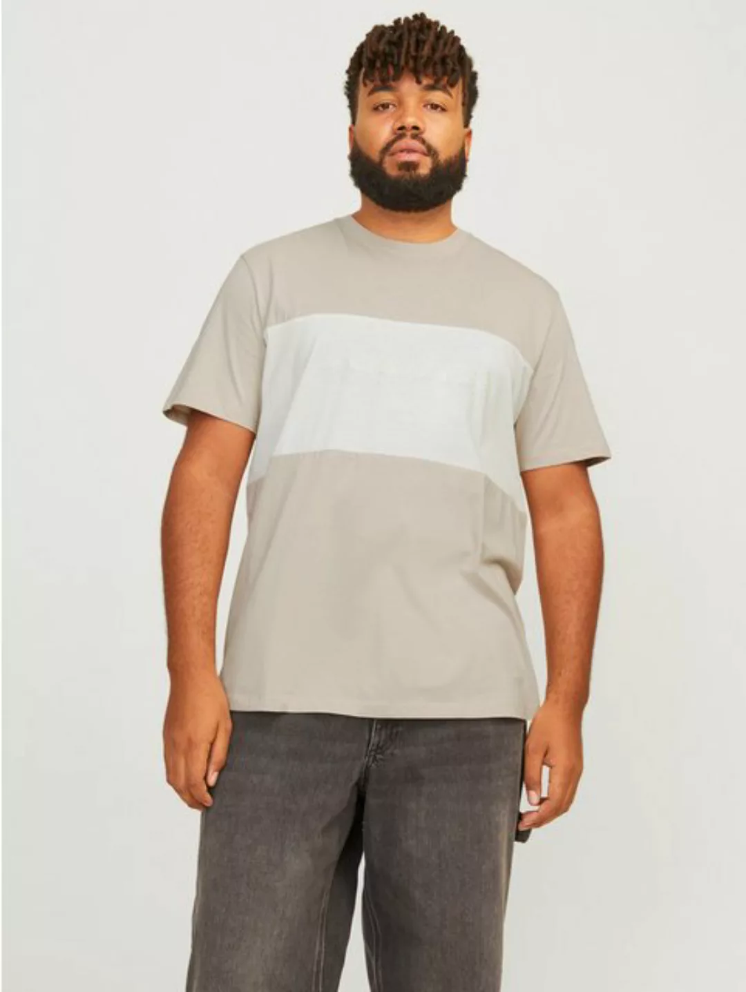 Jack & Jones PlusSize T-Shirt "JJELEGACY BLOCKING TEE SS O-NECK NOO PLS" günstig online kaufen